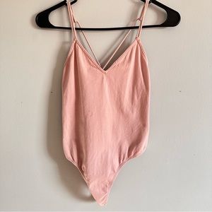 V-Neck Cross Womens Bodysuit